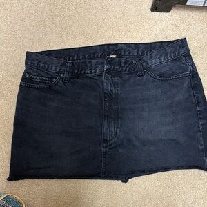 Free People Dark Denim  Skirt